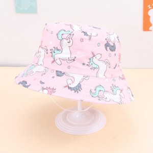 Children′s Fisherman′s Hat Summer Sunshade Small Fresh Hat Baby Printed Flower Basin Cap Male and Female Children Sunscreen Sun Hat