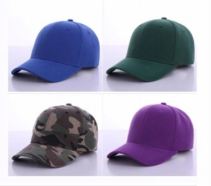 High quality solid color blank hat custom 6 panel sports baseball cap ,Basic Cap