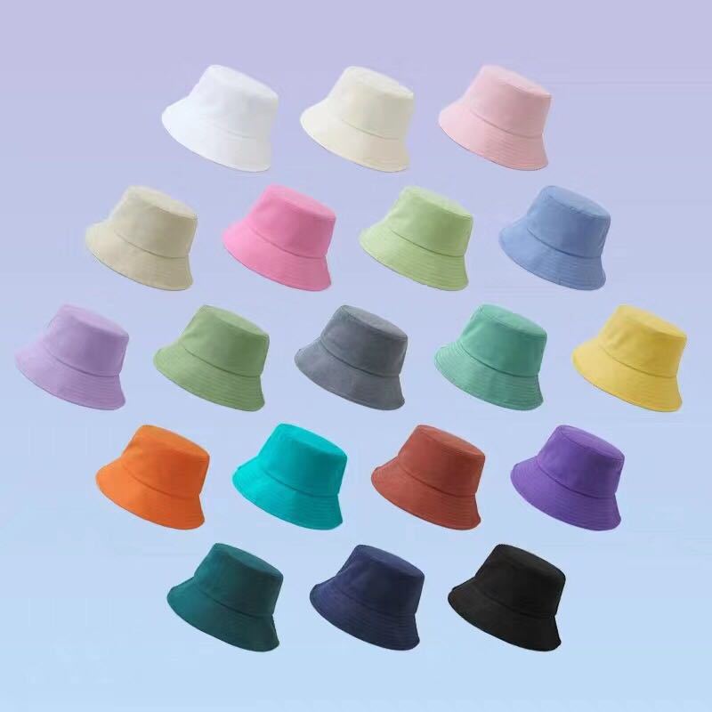 China OEM  Knit Hat With Peak  - High quality colorful cotton custom logo fashion bucket hat –  Wangjie