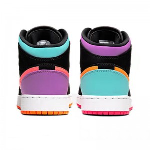 Jordan 1 Mid Candy Basketball Shoes Two Different Colors