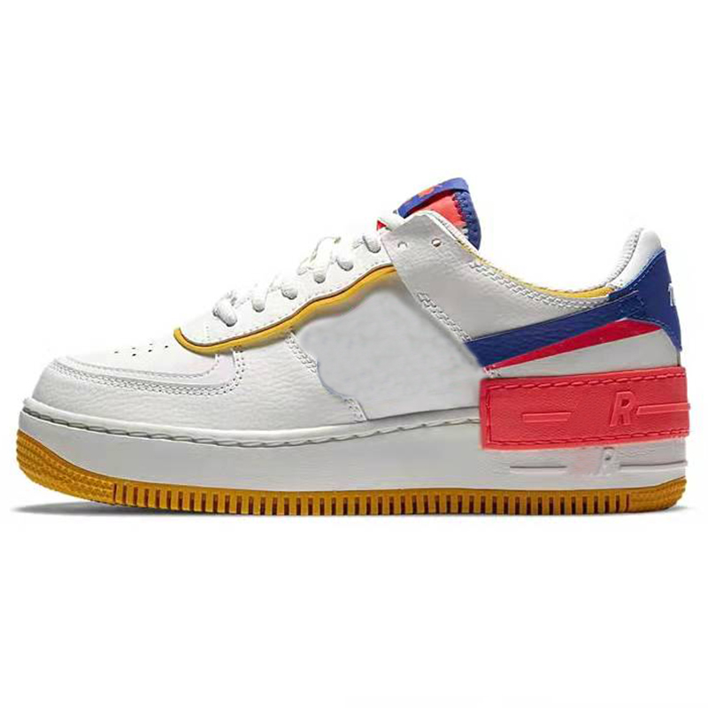 Air Force 1 Shadow White Blue Red Gum Casual Shoes Colour Featured Image
