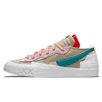 KAWS x sacai x Blazer Low ‘Reed’ Casual Shoes On Jeans Featured Image