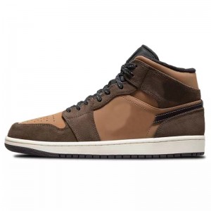 Jordan 1 Mid SE ‘Dark Chocolate’ Basketball Shoes On Amazon