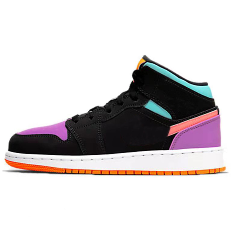 Jordan 1 Mid Candy Basketball Shoes Two Different Colors Featured Image