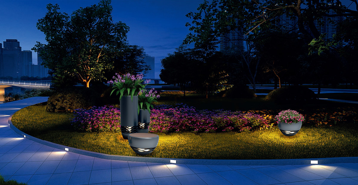 How is park landscape lighting design done? Which lamps are commonly used?