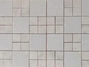 New Design Blue Marble And Carrara White Marble Mosaic Tile Brands Manufacturer