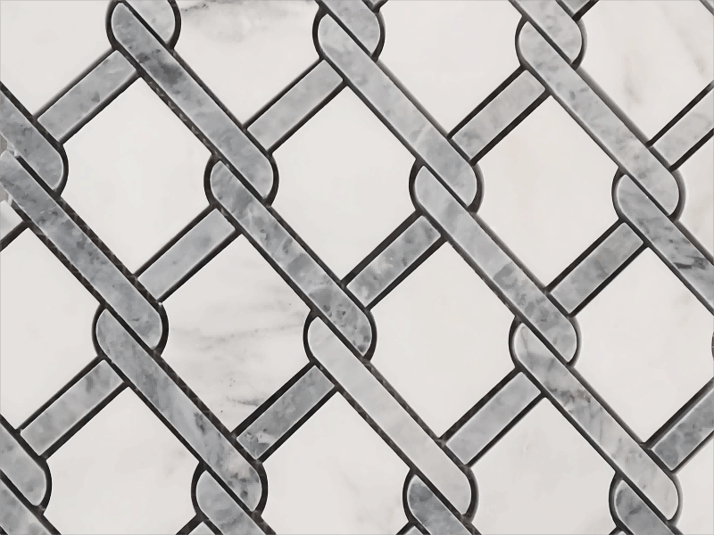 Buy Fog Chain Link Stone Mosaic Floor And Wall Tile Made In China