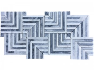 Decorative Marble Geometric Tile Diamond Stone Mosaic For Wall/Floor