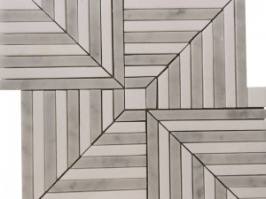 Decorative Marble Geometric Tile Diamond Stone Mosaic For Wall/Floor