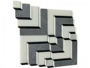 High-Quality New China 3D Marble Mosaics Uenven Stone Wall Tiles