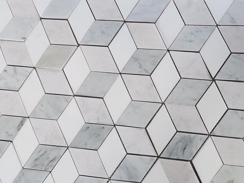 What is Cube Marble Mosaic Tile