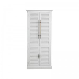 White Single Shutters Armoire/Wardobe Ine 4 Doors Featured Image