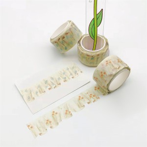 OEM/ODM Manufacturer Hologram Foil Washi Tape - Colored Craft Custom Printed Green Glitter Kawaii Korea Washi Tape – Washi Makers