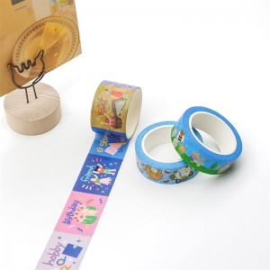 Cute Colored Jumbo Roll Water-Proof Adhesive Solid Color Waterproof Diy Arts Craft Washi Tape