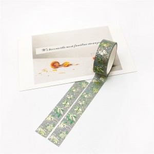 Paper Packaging Crafts Pantone Color Foil Cmyk Washi Tape Custom Printed Foiled