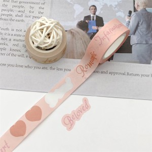 Wholesale Custom Printed Stationery Foil Masking Roll Water Activated Washi Tape