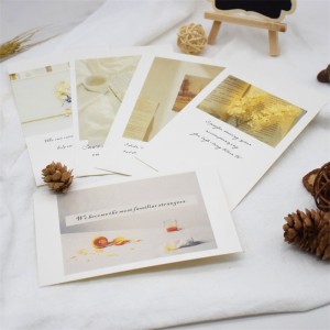 Customized Professional High Quality Coated Art Paper Post Card