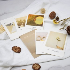 Personality Pattern Paper Wholesale Custom Printing Greeting Card Postcard