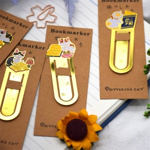 Easy To Carry Custom Metal Bookmark Cute Bookmark