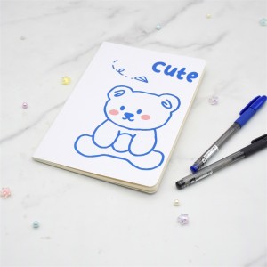Hardcover cartoon printing note book A5 custom planner with sticker, diaries personalized diary flower notepad