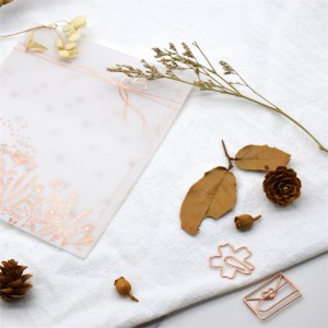 custom gold foil printing pearl paper envelope for gift jewelry