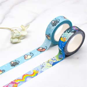 Decoration Stationery Custom Foil Decorative Adhesive Tap Dot Masking Washi Tape