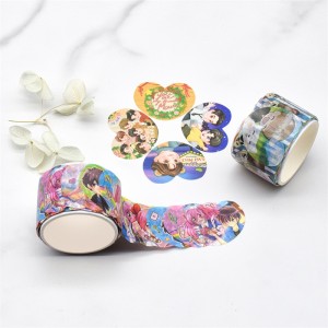 Cute Gold Foil Adhesive Packing Jewel Basics Colombia Colorful Decoratiom Washi Tape