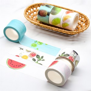 Watercolor Water Proof Resistance Crepe Paper Masking Washy Tapes Watermelon Washi Tape