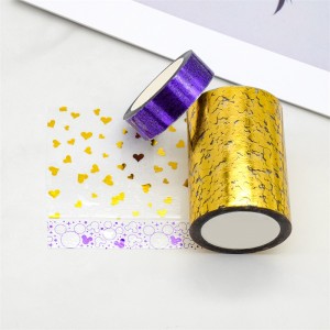 Floral Tape Flash Film Fashion Design Foil Washi Masking Tapes
