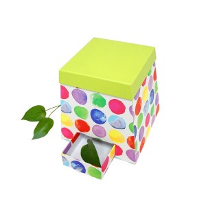 Trapezoidal shape drawer rigid gift box