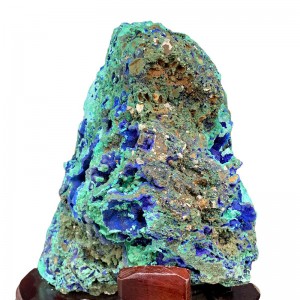 OEM Manufacturer Natural Crystal Sphere - Natural Azurite Mineral Specimen Blue Malachite Decoration Gift Chessylite – Wind-Bell