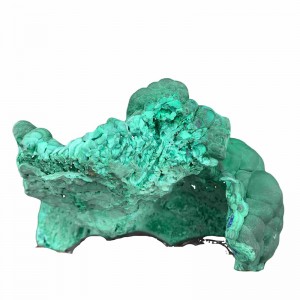 China Cheap price Quartz Crystal Ball Sphere - Natural Malachite Mineral Specimen Cat Eye Decoration Gift Include Stand – Wind-Bell