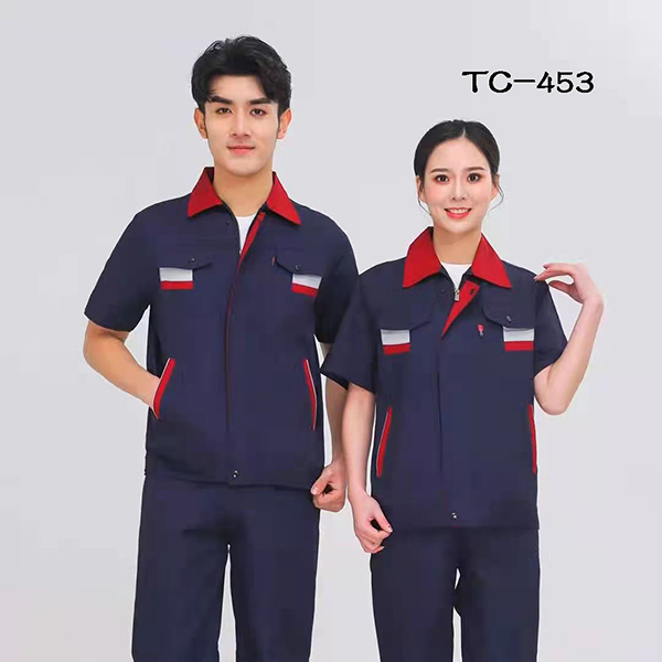 Black And White Road Spring And Autumn Summer Wear Wear-Resistant And Breathable Factory Workshop Construction Engineering Auto Repair Tooling Uniforms