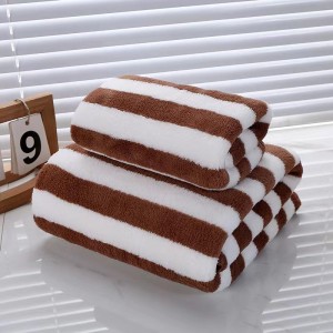 Factory Direct super soft skin-friendly comfortable Microfiber Coral Fleece Bath Towel