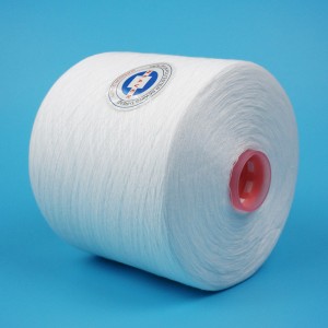 100% spun polyester sewing thread semi dull raw white 22/2/3/4-62/2/3