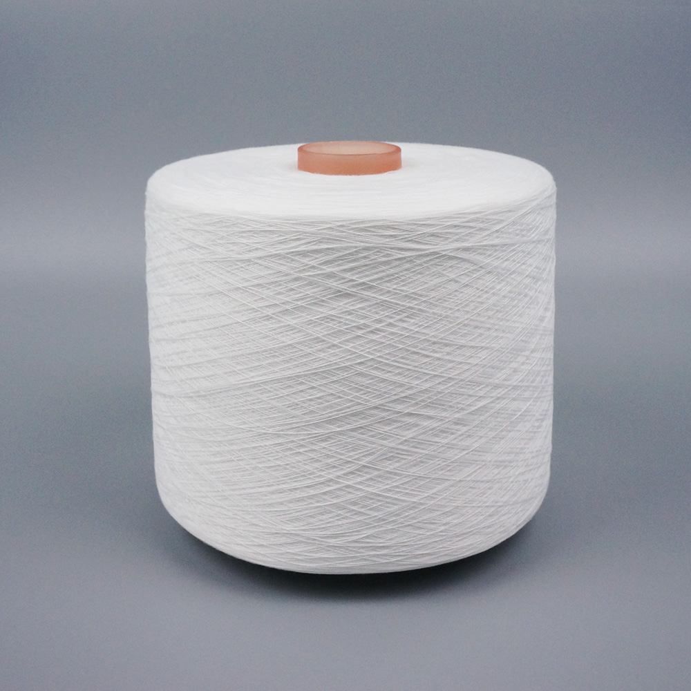 Semi-Dull White and gray 100/1 Polyester Yarn, For Knitting and