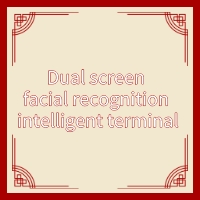 Dual screen facial recognition intelligent terminal