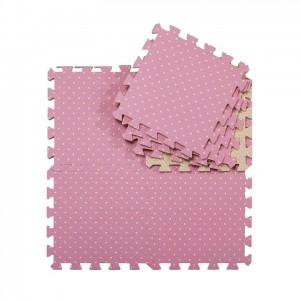 Factory direct Comfortable floor sheet polka dot pattern foam interlocking EVA judo tatami mat