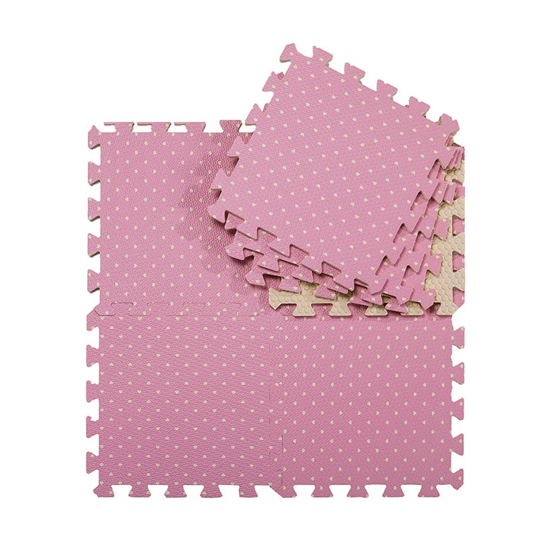 Chinese Professional Baby Play Mat - Comfortable floor sheet polka dot pattern foam interlocking judo tatami mat eva foam tatami – WEFOAM