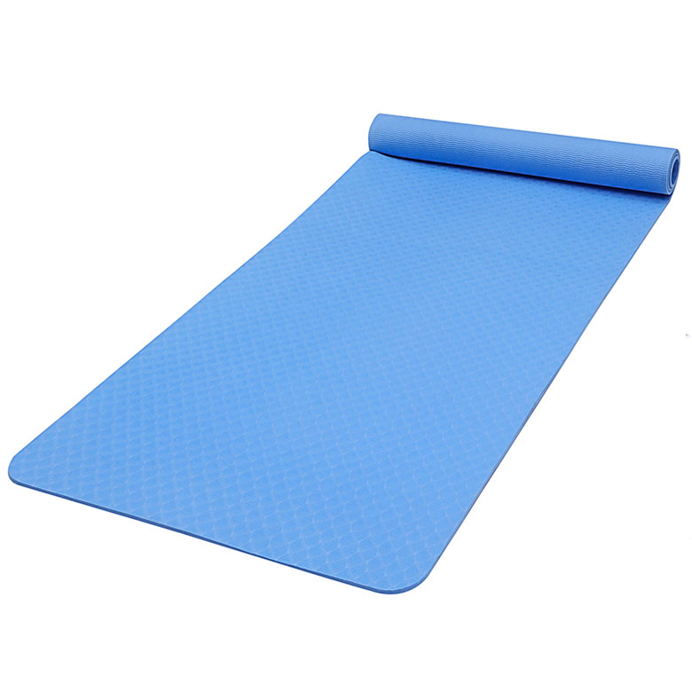Estera biodegradable plegable alemana de la yoga del fabricante impreso logotipo al por mayor de alta calidad