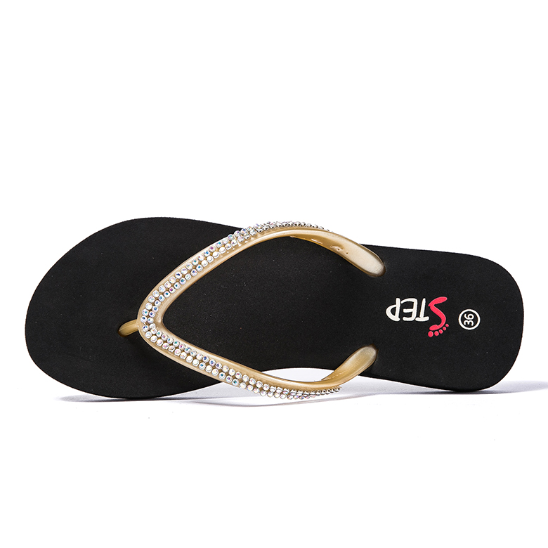 2020 factory direct Latest design women summer beach slippers travel eva flip flops rubber