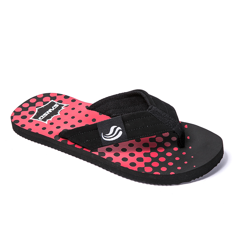 Good Quality Comfortable Women Summer Slippers - custom logo light weight anti slip polka dot  die cut EVA rubber sole flip flops for men – WEFOAM
