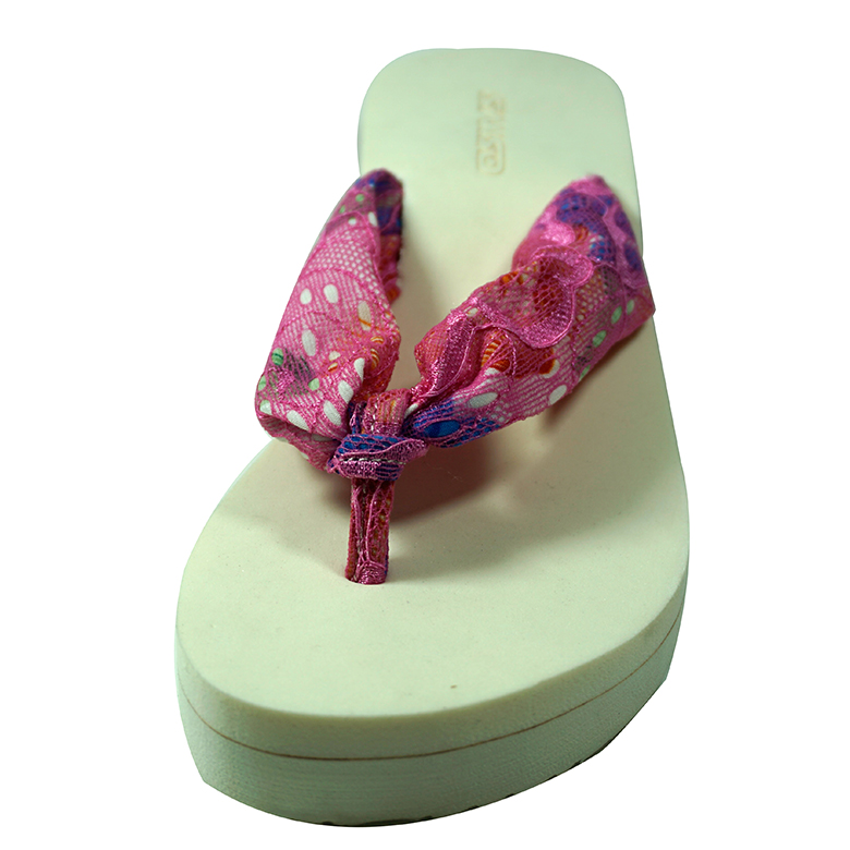 Best Price on Eva Sole Flip Flops - China manufacturer new design lace  EVA summer flip flop beach slippers girl – WEFOAM