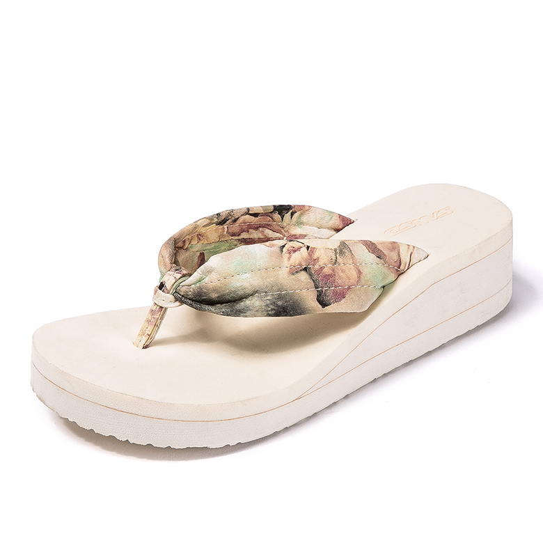 Wholesale Discount Cheap Wholesale Flip Flops - Autumn summer spring season comfortable ladies thick high heel beach flip flops slippers – WEFOAM