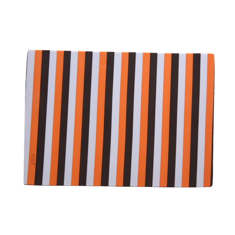 Mixed Color Stripe EVA Foam Sheet for Flip Flop slipper luggage bag shoes material