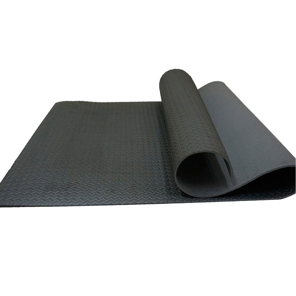 Wholesale exercise eco non slipc foldable travel yoga mat na naka-print na itim na yoga mat