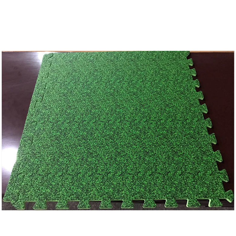 Non-Slip EVA lawn mat Heat Transfer Printing Grass Puzzle EVA Foam Tiles EVA Outdoor Floor Mat
