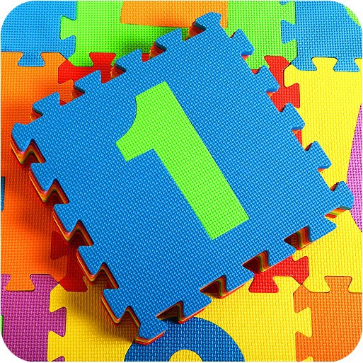 Number Cut Pattern Mixed Color Puzzle Mat Color EVA Foam Mat Interlocking Design Anti Slip Mat Foam Material For Kids Playing