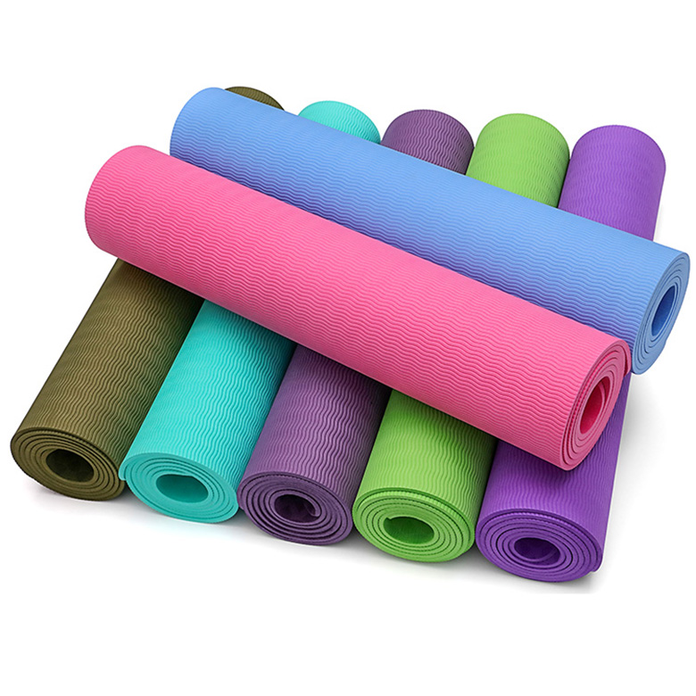изготовленный на заказ экологически чистый коврик для йоги толщиной 6 мм, tpe, фитнес-упражнения
