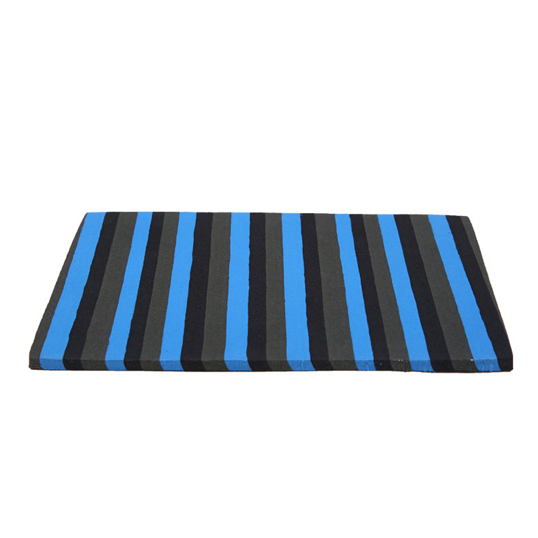 eva rubber sole Wholesale price stripe color matching 2mm foam sheet for beach slippers